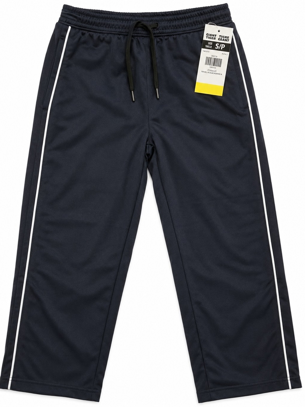 Brabd New Navy Track Pants with White Side Stripe